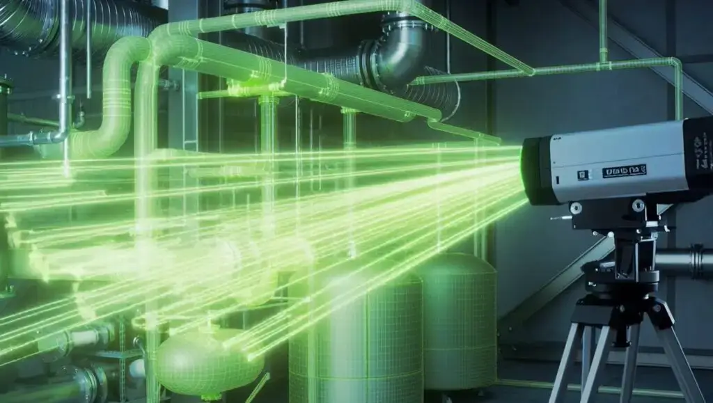 3D Scanner saccing industrial indoor environment